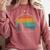Women's Never Underestimate The Power Of A Girl With Book Reading Comfort Colors Sweatshirt Orchid