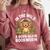 Women's Wild About Reading Book Reader Lion Zoo Animals Kids Comfort Colors Sweatshirt Orchid