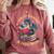 In A World Of Bookworms Be A Book Dragon Comfort Colors Sweatshirt Orchid