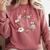 Xmas Tis The Season To Be Reading Books Pajamas Comfort Colors Sweatshirt Orchid