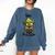 100 Book Goblin Cute Book Reader And Library Lover Comfort Colors Sweatshirt Blue Jean