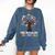100 Days In The Books Reading Teacher 100th Day Of School Premium Tri-Blend Comfort Colors Sweatshirt Blue Jean