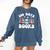 100 Days In The Books School Reading Celebration Comfort Colors Sweatshirt Blue Jean