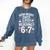 67 For Reading With Books Comfort Colors Sweatshirt Blue Jean