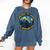 8-Bit Gamer Birder Blue Jay Arcade Nostalgia Nature Comfort Colors Sweatshirt Blue Jean