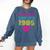 80s Outfit Women Nostalgia Eighties Party Comfort Colors Sweatshirt Blue Jean