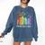 8647 Foxtrots Tangos Deltas Book Flower Resist Book Lovers Comfort Colors Sweatshirt Blue Jean