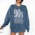 The 90s I'd Go Back For Five Minutes Nostalgia Quote Comfort Colors Sweatshirt Blue Jean