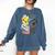 90s Retro Cassette And Walkman Nostalgia Graphic Tee Comfort Colors Sweatshirt Blue Jean