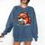Adorable Book Lover Salmon With Reading Glasses Cute Comfort Colors Sweatshirt Blue Jean