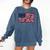 America US Flag Books Library Reading For Book Lover Reader Comfort Colors Sweatshirt Blue Jean