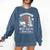 Anti-Social Book Club Reader Books & Coffee Dark Academia Premium Tri-Blend Comfort Colors Sweatshirt Blue Jean
