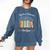 Applied Behavior Analysis Book Wildflower ABA RBT Therapist Comfort Colors Sweatshirt Blue Jean