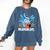 Axolotl Read Book Kawaii Reading Books For Men Women Comfort Colors Sweatshirt Blue Jean
