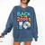 Back To The 2000s Retro Nostalgia Premium Tri-Blend Comfort Colors Sweatshirt Blue Jean