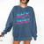 Back To Tapes Retro 80s Cassette Mixtape Nostalgia Comfort Colors Sweatshirt Blue Jean