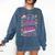 Back To-The 80 s Christmas Retro Cassette Boombox Nostalgia Comfort Colors Sweatshirt Blue Jean