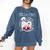 Bella Ciao Goodbye Beautiful Skull Book Of Dark Magic Occult Comfort Colors Sweatshirt Blue Jean