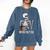 Never Better Skeleton Read Reading Book Librarian Men Women Comfort Colors Sweatshirt Blue Jean