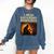 Bigfoot Saturday Morning Nostalgia Comfort Colors Sweatshirt Blue Jean