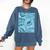 Blue Comic Book Blue Graphic Comfort Colors Sweatshirt Blue Jean