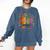 Boho Floral Book Big Fan Of Human Rights Liberal Protest Comfort Colors Sweatshirt Blue Jean