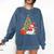 Book Christmas Tree Bookworm Gingerbread Man Snowman Reading Comfort Colors Sweatshirt Blue Jean Book Christmas Tree Bookworm Gingerbread Man Snowman Reading Comfort Colors Sweatshirt Blue Jean