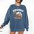 Book Dinosaur T-Rex Bookworm Dino Book Reading Comfort Colors Sweatshirt Blue Jean