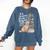 Book And Dog Lover Bookworm Reader Book Lover Comfort Colors Sweatshirt Blue Jean