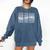 Book Fair Vibes Reader Nostalgia Comfort Colors Sweatshirt Blue Jean