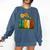 Book Flower 8647 Foxtrots Deltas Tangos Comfort Colors Sweatshirt Blue Jean
