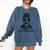 Book Lover Bent Over a Book Comfort Colors Sweatshirt Blue Jean