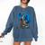 Book Lover Bookworm Reading Books Dragon Premium Tri-Blend Comfort Colors Sweatshirt Blue Jean