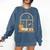 Book Lover Moonlight Reading Scene Night Comfort Colors Sweatshirt Blue Jean