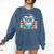 Book Lover Reading Penguin Comfort Colors Sweatshirt Blue Jean