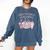 Book Lover's Pretty Girl's Read Books Comfort Colors Sweatshirt Blue Jean