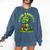 Book A Saurus Bookasaurus Dinosaur Book Girls Boys Toddler Comfort Colors Sweatshirt Blue Jean