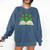 Book With Shamrocks Librarian Saint Patrick's Day Kids Comfort Colors Sweatshirt Blue Jean Book With Shamrocks Librarian Saint Patrick's Day Kids Comfort Colors Sweatshirt Blue Jean