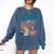 Booked And Busy Cool Coffee Reading Relaxing Books Comfort Colors Sweatshirt Blue Jean