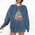 All Booked For Christmas Book Christmas Tree Lights Bookish Comfort Colors Sweatshirt Blue Jean
