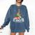 All Booked For Christmas Book Christmas Tree Lights Xmas Comfort Colors Sweatshirt Blue Jean