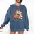 All Booked For Christmas Coquette Xmas Book Club Book Lovers Comfort Colors Sweatshirt Blue Jean