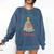 All Booked For Christmas Tree Book Bookish Christmas Comfort Colors Sweatshirt Blue Jean