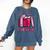 All Booked Read Book Reading Librarian Men Women Kids Comfort Colors Sweatshirt Blue Jean
