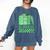 All Booked For St Patrick's Day Book Lover Lucky Shamrock Comfort Colors Sweatshirt Blue Jean