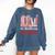All Booked For Valentine Book Lovers Women Girl Teacher Comfort Colors Sweatshirt Blue Jean
