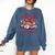 All Booked For Valentines Book Lover Teachers Comfort Colors Sweatshirt Blue Jean