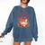All Booked For Valentine's Book Lovers Romantic Readers Comfort Colors Sweatshirt Blue Jean