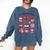 All Booked For Valentine's Day Book Lover Bookworm Bookish Comfort Colors Sweatshirt Blue Jean