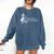 Bookish Club Silly Lover Book Reader Reading Gift Comfort Colors Sweatshirt Blue Jean